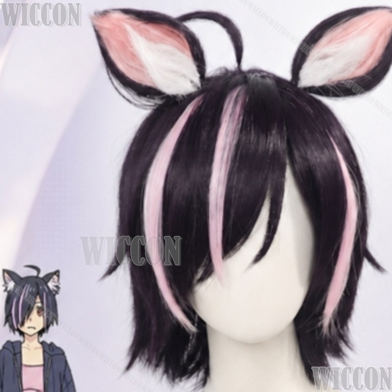 Cosplay Anime Black Hair - Chainsmoker Kedi Cosplay Hameko Rahat Anjel