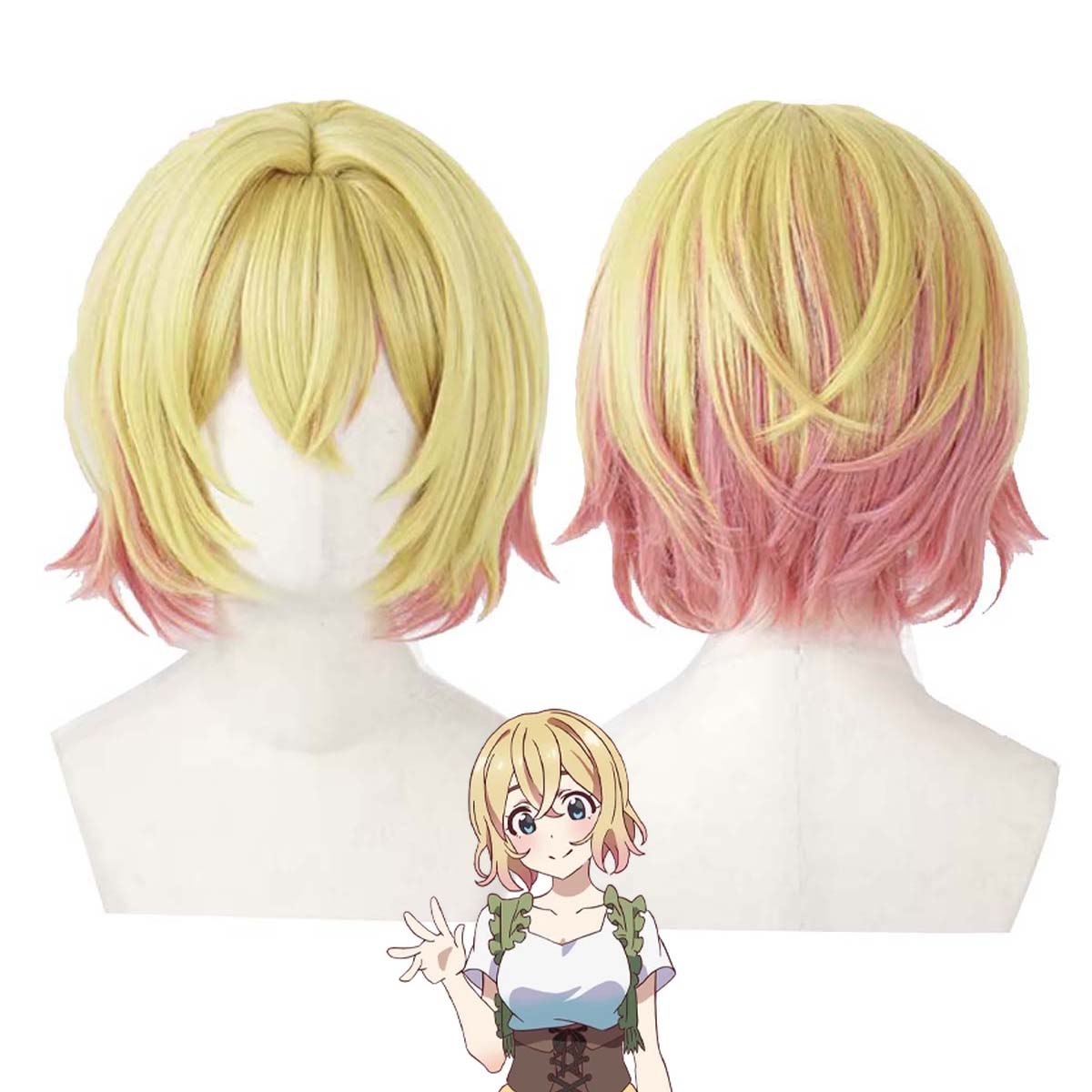 Anime Cosplay Girlfriend - Kadın Anime Rent-A-Girlfriend Asami Nanami Kısa