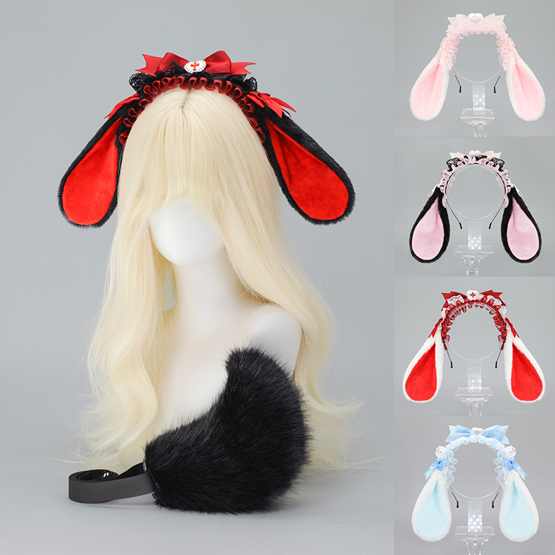 Anime Cosplay Girl Photo - Lolita Tavşan Kulak Bandı Kadın Kız