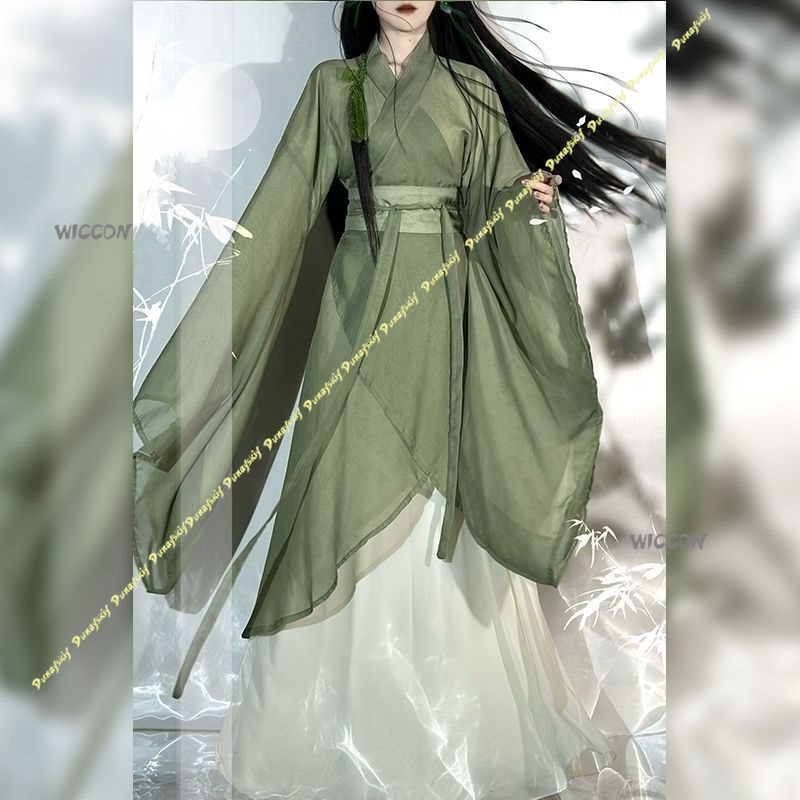 Çin Hanfu Büyük kollu Çapraz y - Anime Cosplay Girl With Black Hair incelemesi ve fiyatı