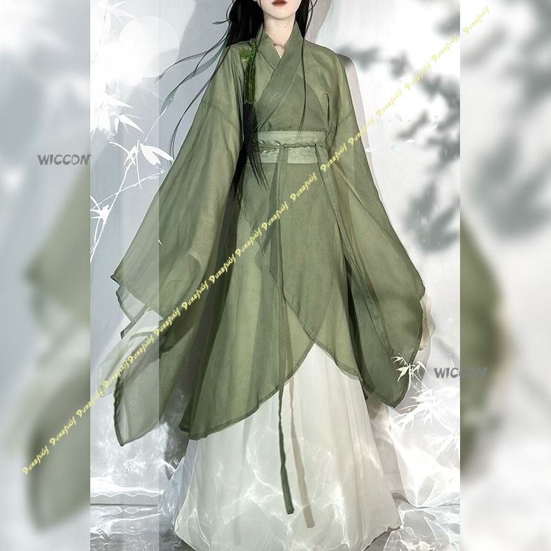 Çin Hanfu Büyük kollu Çapraz y - Anime Cosplay Girl With Black Hair incelemesi ve fiyatı
