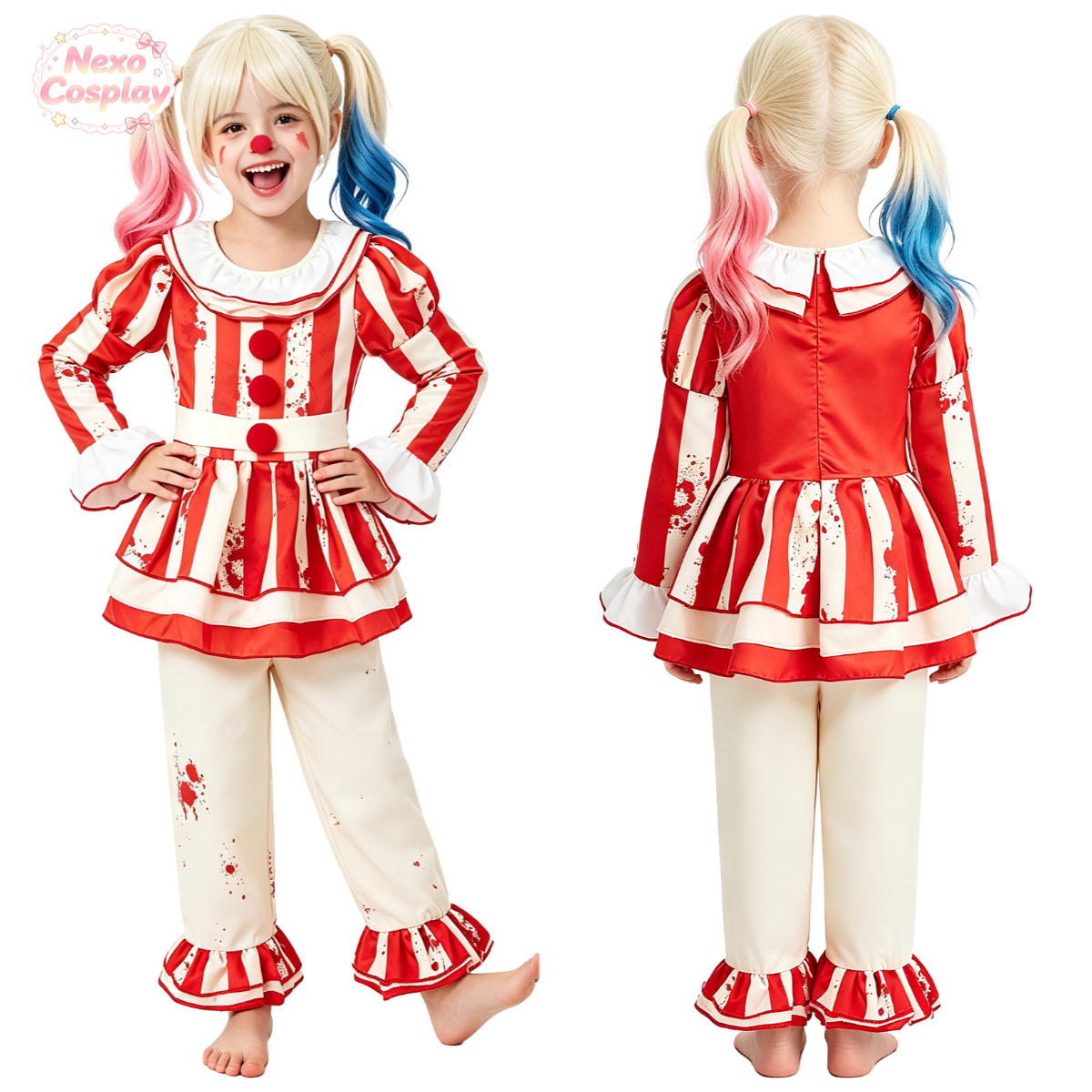 Çocuklar Kırmızı Beyaz Çizgili - Anime Cosplay Red incelemesi ve fiyatı