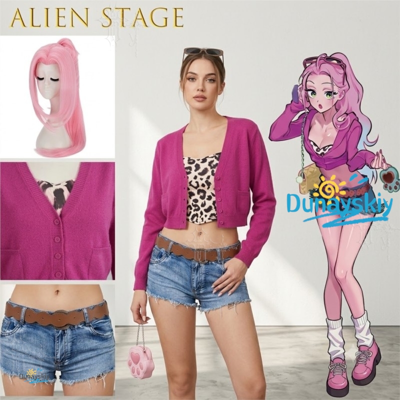 Sıcak Kız Pembe Üniforma Kompl - Anime Cosplay Girl Photo incelemesi ve fiyatı