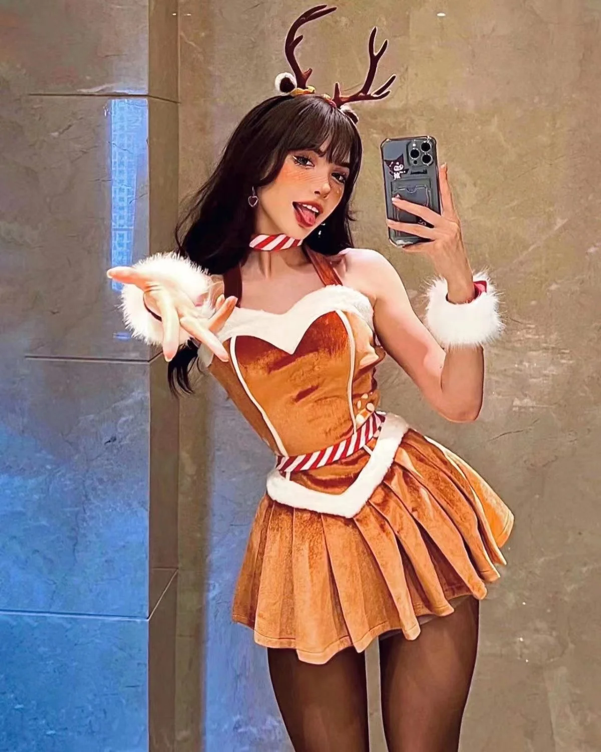 Noel Baba Ren Geyiği Cosplay K - Anime Cosplay Bodysuit incelemesi ve fiyatı