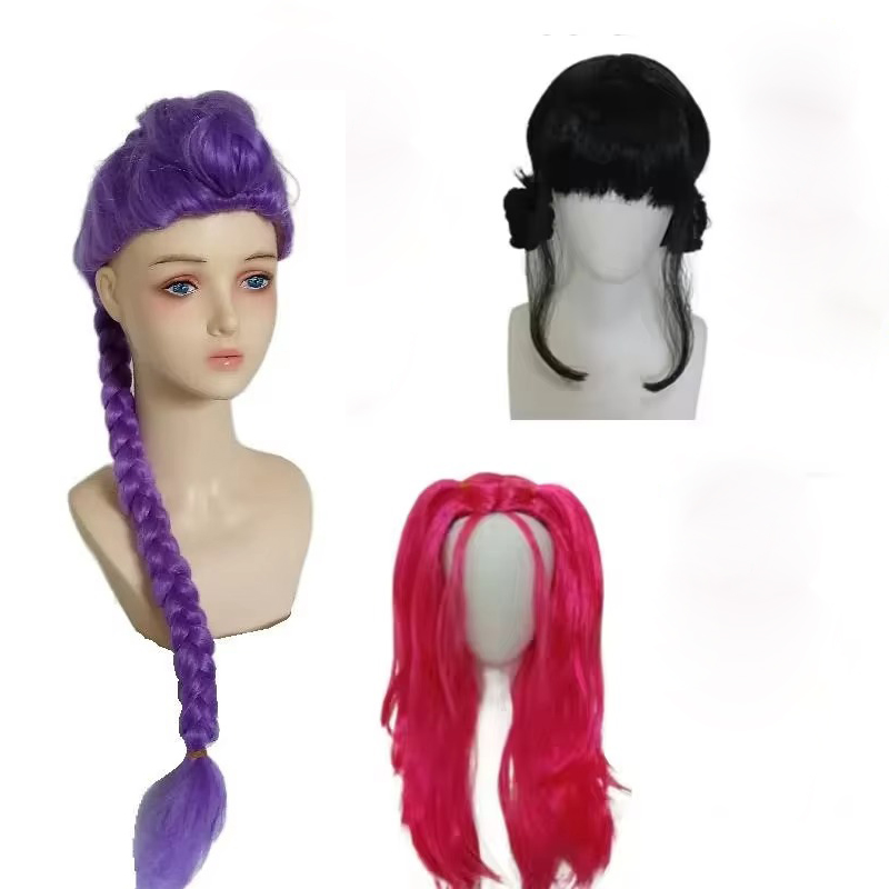 Anime Uzun Mor Örgülü Saç Uzat - Anime Cosplay Girl With Black Hair incelemesi ve fiyatı