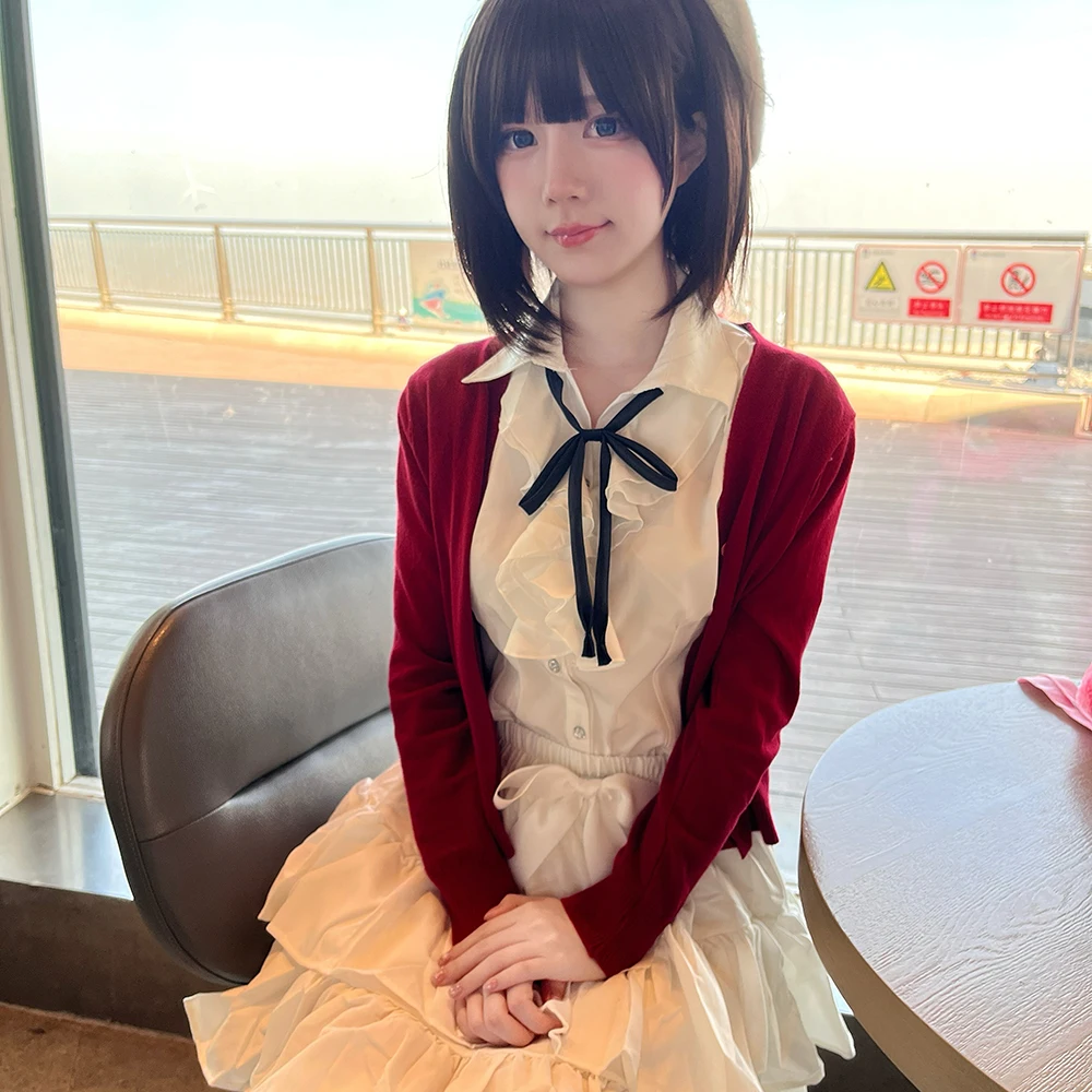 Kız Kırmızı Ceket Gömlek Etek  - Anime Cosplay Red incelemesi ve fiyatı