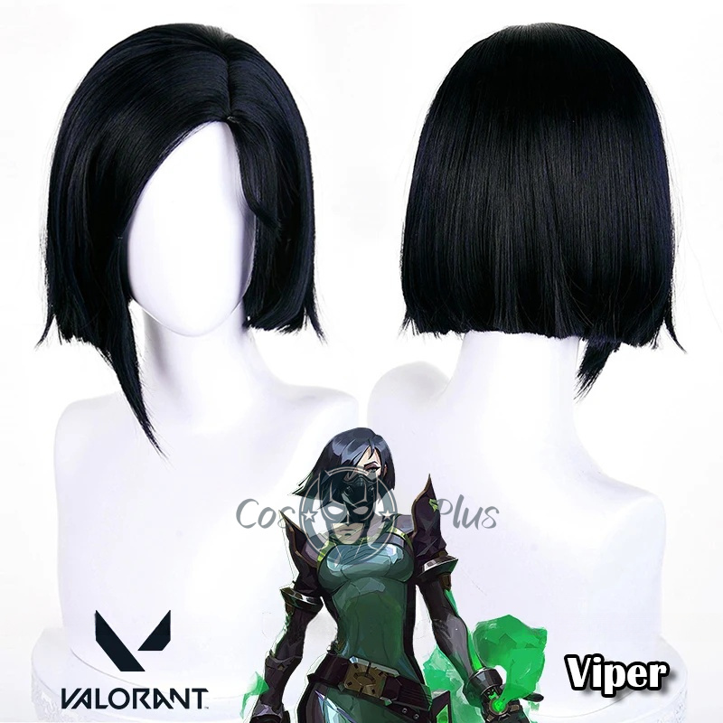 Valorant Viper Cosplay Peruk S - Anime Cosplay Girl With Black Hair incelemesi ve fiyatı