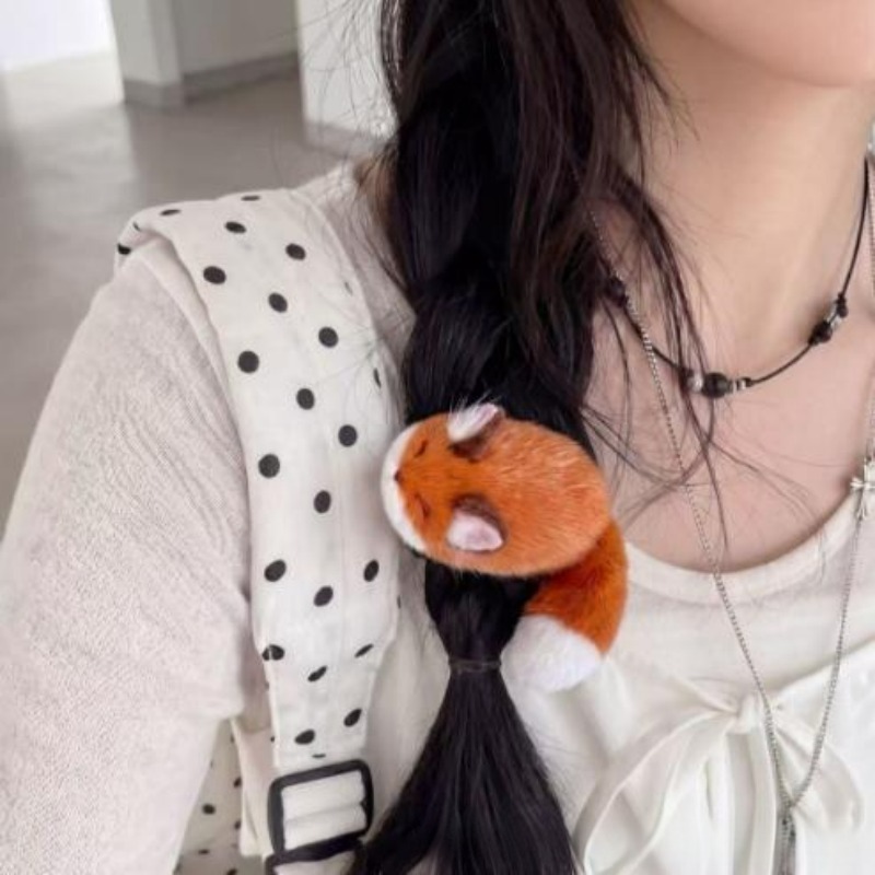 1/4 adet 3D peluş saç tokası s - Anime Cosplay Korean Girl incelemesi ve fiyatı