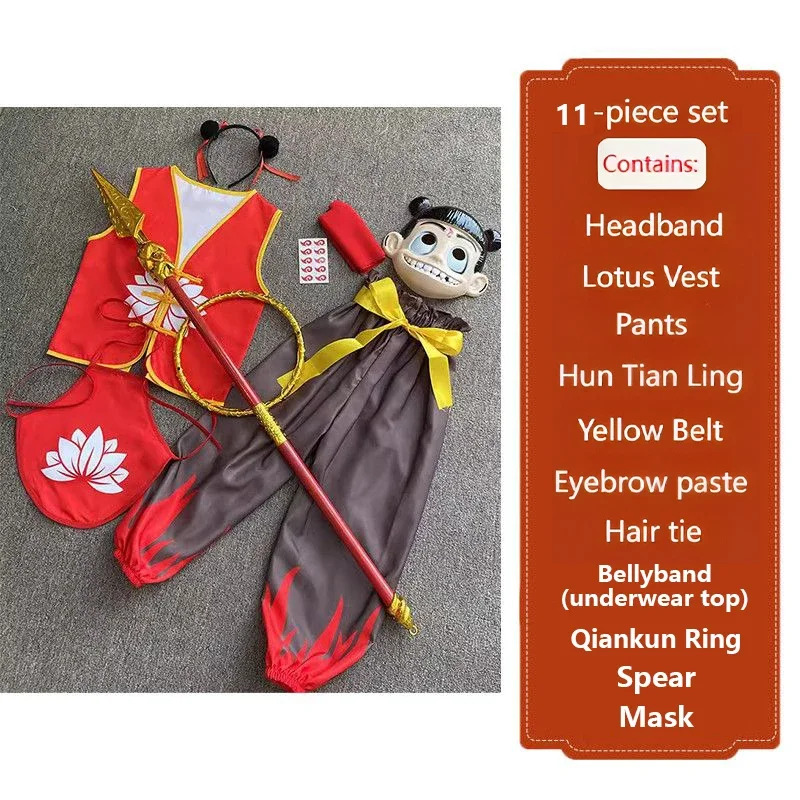 11 Parça Nezha 2 Anime Cosplay - Anime Cosplay Girl Photo incelemesi ve fiyatı