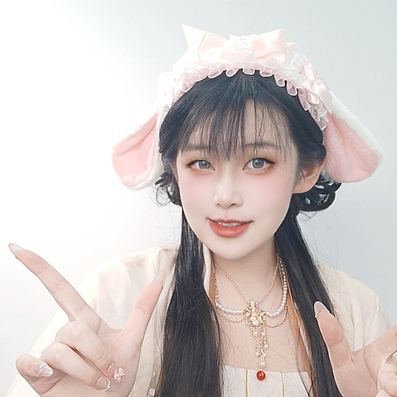 Lolita Tavşan Kulak Bandı Kadı - Anime Cosplay Girl Photo incelemesi ve fiyatı